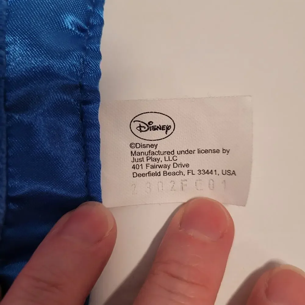 Mickey Mouse Lovey Security Blanket Soft Plush Blue Satin Trim Rattle 13